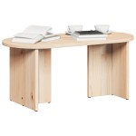 vidaXL Masă de cafea natural 80 x 39.5 x 35 cm Lemn de brad solid vidaXL Masă de cafea natural 80 x 39.5 x 35 cm Lemn de brad solid