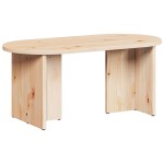 vidaXL Masă de cafea natural 80 x 39.5 x 35 cm Lemn de brad solid vidaXL Masă de cafea natural 80 x 39.5 x 35 cm Lemn de brad solid
