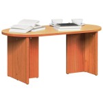 vidaXL Masă de cafea Maro ceruit 80 x 39.5 x 35 cm Lemn de brad solid