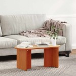 vidaXL Masă de cafea Maro ceruit 80 x 39.5 x 35 cm Lemn de brad solid