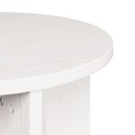 vidaXL Set de măsuțe de cafea 2 pcs Alb 41.5 x 41.5 x 44 cm