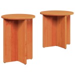 vidaXL Set de măsuțe de cafea 2 pcs Maro 41.5 x 41.5 x 41 cm