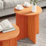vidaXL Set de măsuțe de cafea 2 pcs Maro 41.5 x 41.5 x 41 cm