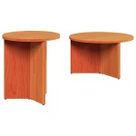 vidaXL Set de măsuțe de cafea 2 pcs Maro ceruit 49 x 49 x 28 cm