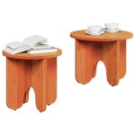 vidaXL Set de măsuțe de cafea 2 pcs Maro ceruit 39.5 x 39.5 x 30 cm