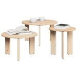 vidaXL Masă de cafea 3 pcs Natural 47.5 x 47.5 x 27 cm vidaXL Masă de cafea 3 pcs Natural 47.5 x 47.5 x 27 cm