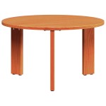 vidaXL Masă de cafea 3 pcs Maroniu cerat Lemn masiv de pin