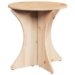 vidaXL Masă de cafea 3 pcs Natural 46 x 46 x 47 cm Lemn de brad solid