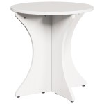 vidaXL Masă de cafea 3 pcs Alb