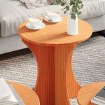 vidaXL Set de măsuțe de cafea 3 pcs Maro ceruit 46 x 46 x 47 cm