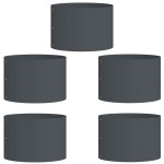vidaXL Ghivece pentru grădină 5 pcs Antracit 30 x 30 x 20 cm Oțel