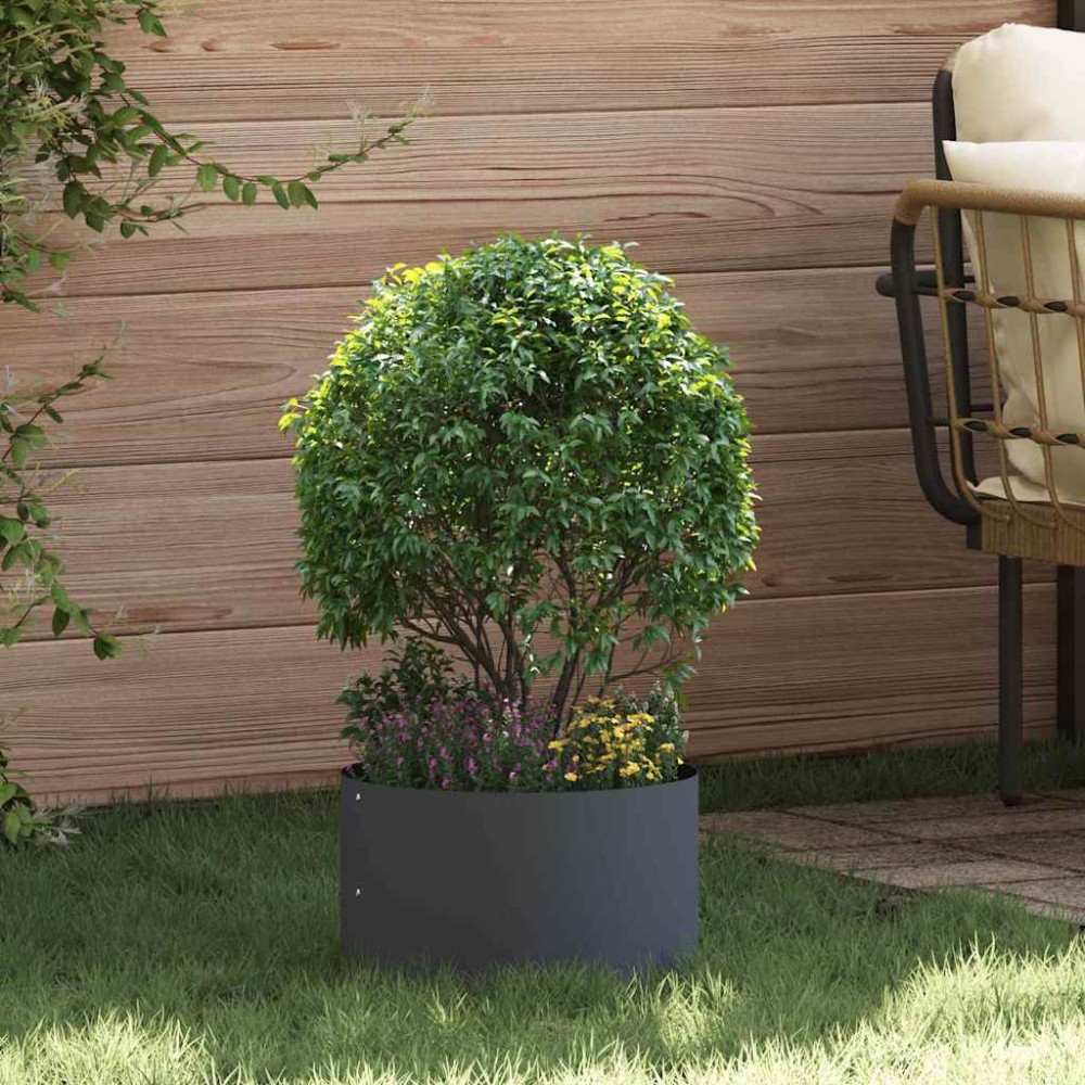 vidaXL Ghivece pentru grădină 5 pcs Antracit 30 x 30 x 20 cm Oțel
