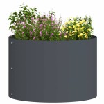 vidaXL Ghivece pentru grădină 5 pcs Antracit 30 x 30 x 20 cm Oțel