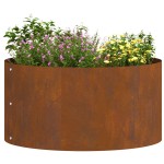 vidaXL Vază pentru Grădină Maro 40 x 40 x 20 cm Oțel corten vidaXL Vază pentru Grădină Maro 40 x 40 x 20 cm Oțel corten
