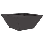 vidaXL Ghiveci de Grădină 5 pcs Negru 35 x 35 x 15 cm Oțel