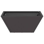 vidaXL Ghiveci de Grădină 5 pcs Negru 35 x 35 x 15 cm Oțel