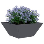 vidaXL Ghiveci de Grădină 5 pcs Antracit 35 x 35 x 15 cm Oțel