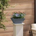vidaXL Ghiveci de Grădină 5 pcs Antracit 35 x 35 x 15 cm Oțel