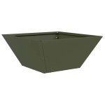vidaXL Ghiveci de Grădină 5 pcs Olivengrønn 35 x 35 x 15 cm Oțel