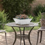 vidaXL Set de ghivece pentru grădină , 5 bucăți, 40x40x15 cm, din oțel galvanizat. vidaXL Set de ghivece pentru grădină , 5 bucăți, 40x40x15 cm, din oțel galvanizat.