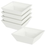 vidaXL Ghiveci de Grădină 5 pcs Alb 50 x 50 x 15 cm Oțel