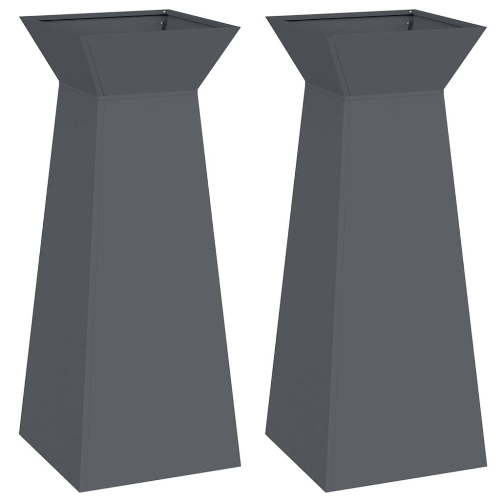 vidaXL Suport pentru Plante Antracit Plastic 40 x 40 x 101 cm