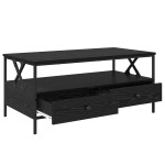 vidaXL Masă de cafea Stejar negru 100 x 51 x 45 cm Lemn compozit