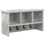 vidaXL Răcător de paltoane montat pe perete Gri beton 50 x 16 x 26 cm vidaXL Răcător de paltoane montat pe perete Gri beton 50 x 16 x 26 cm