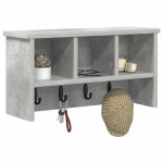 vidaXL Răcător de paltoane montat pe perete Gri beton 50 x 16 x 26 cm vidaXL Răcător de paltoane montat pe perete Gri beton 50 x 16 x 26 cm