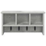vidaXL Răcător de paltoane montat pe perete Gri beton 50 x 16 x 26 cm vidaXL Răcător de paltoane montat pe perete Gri beton 50 x 16 x 26 cm