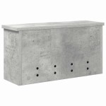 vidaXL Răcător de paltoane montat pe perete Gri beton 50 x 16 x 26 cm vidaXL Răcător de paltoane montat pe perete Gri beton 50 x 16 x 26 cm