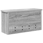 vidaXL Răcător de paltoane montat pe perete sonoma gri 50 x 16 x 26 cm