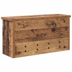 vidaXL Răcător de paltoane montat pe perete Lemn vechi 50 x 16 x 26 cm vidaXL Răcător de paltoane montat pe perete Lemn vechi 50 x 16 x 26 cm
