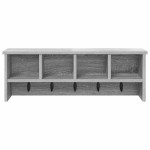 vidaXL Răcător de paltoane montat pe perete sonoma gri 75 x 16 x 26 cm vidaXL Răcător de paltoane montat pe perete sonoma gri 75 x 16 x 26 cm