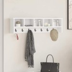 vidaXL Răcător de paltoane montat pe perete Alb 100 x 16 x 26 cm