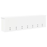 vidaXL Răcător de paltoane montat pe perete Alb 100 x 16 x 26 cm