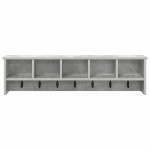 vidaXL Răcător de paltoane montat pe perete Gri beton 100 x 16 x 26 cm vidaXL Răcător de paltoane montat pe perete Gri beton 100 x 16 x 26 cm