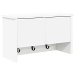 vidaXL Răcător de paltoane montat pe perete cu ușă Alb 50 x 20 x 30 cm vidaXL Răcător de paltoane montat pe perete cu ușă Alb 50 x 20 x 30 cm