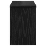 vidaXL Răcător de paltoane montat pe perete cu raft Stejar negru vidaXL Răcător de paltoane montat pe perete cu raft Stejar negru