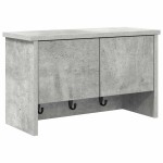 vidaXL Răcător de paltoane montat pe perete Gri beton 50 x 20 x 30 cm vidaXL Răcător de paltoane montat pe perete Gri beton 50 x 20 x 30 cm