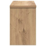 vidaXL Răcător de paltoane montat pe perete cu raft stejar artizanal