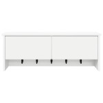 vidaXL Răcător de paltoane montat pe perete cu ușă Alb 80 x 20 x 30 cm vidaXL Răcător de paltoane montat pe perete cu ușă Alb 80 x 20 x 30 cm