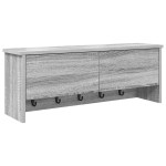 vidaXL Răcător de paltoane montat pe perete sonoma gri 80 x 20 x 30 cm