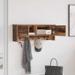 vidaXL Răcător de paltoane montat pe perete Lemn vechi 80 x 20 x 30 cm vidaXL Răcător de paltoane montat pe perete Lemn vechi 80 x 20 x 30 cm
