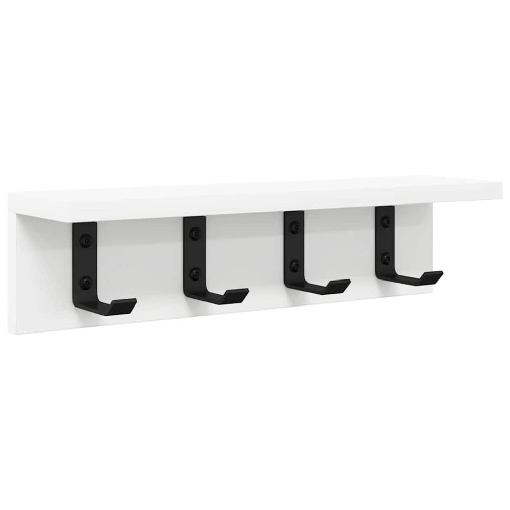 vidaXL Răcător de paltoane montat pe perete Alb 40 x 10.5 x 10.5 cm