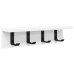 vidaXL Răcător de paltoane montat pe perete Alb 40 x 10.5 x 10.5 cm