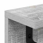 vidaXL Răcător de paltoane montat pe perete cu raft sonoma gri vidaXL Răcător de paltoane montat pe perete cu raft sonoma gri