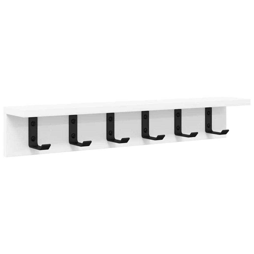 vidaXL Răcător de paltoane montat pe perete Alb 60 x 10.5 x 10.5 cm