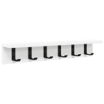 vidaXL Răcător de paltoane montat pe perete Alb 60 x 10.5 x 10.5 cm