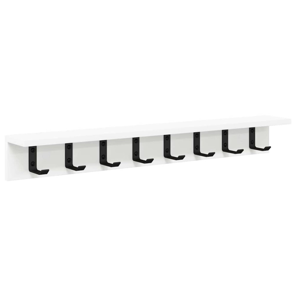 vidaXL Răcător de paltoane montat pe perete Alb 80 x 10.5 x 10.5 cm